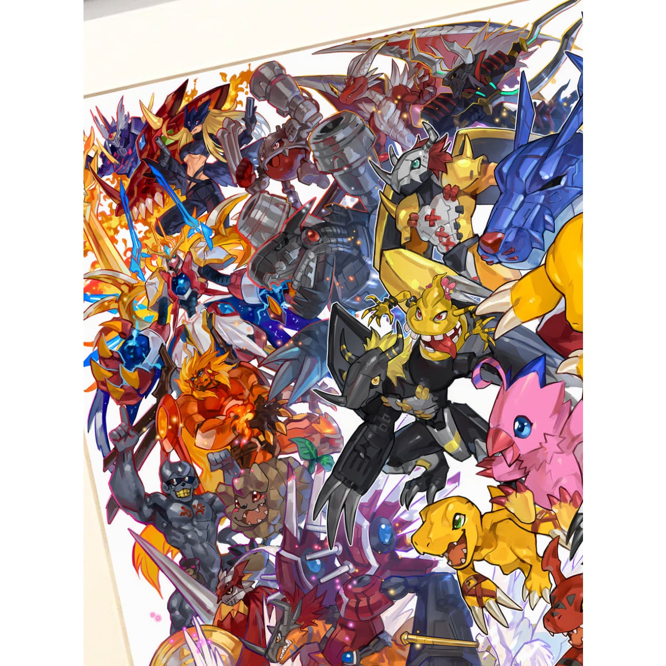 Xing Kong Studio - Collection of Digimon Poster Frame