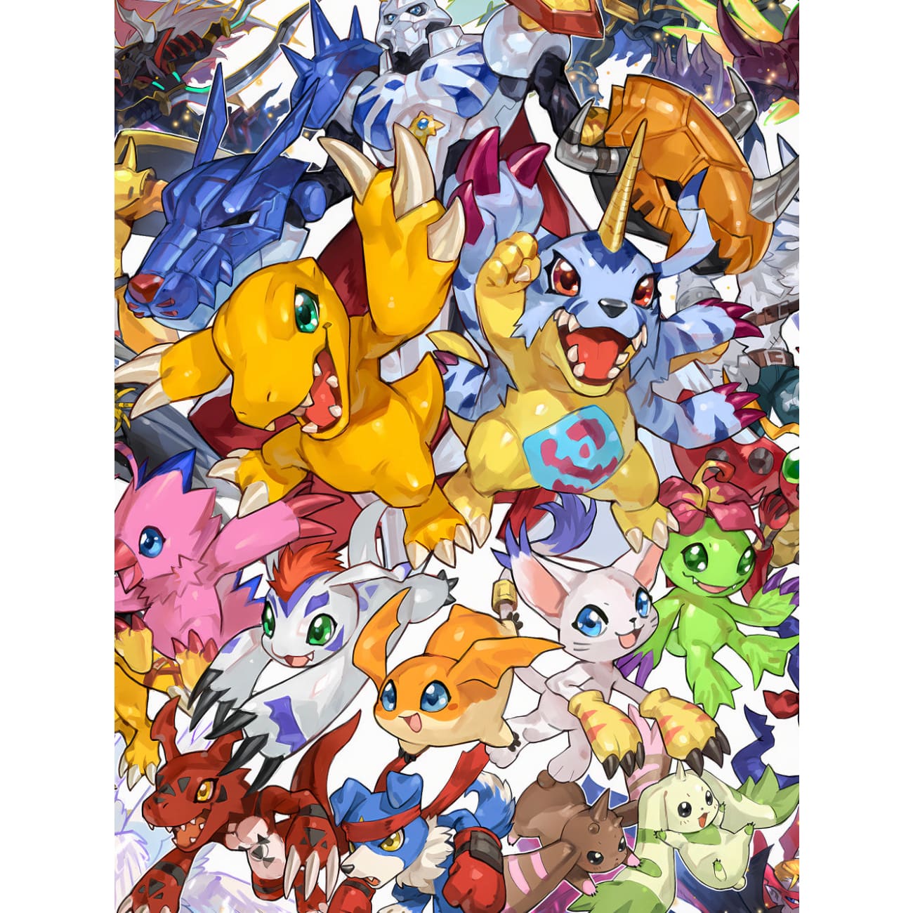 Xing Kong Studio - Collection of Digimon Poster Frame