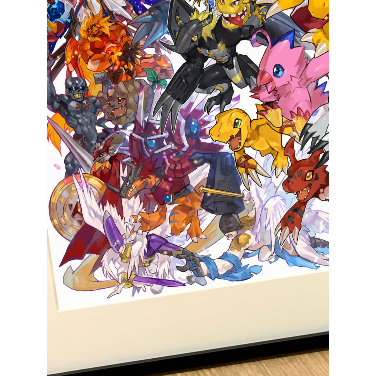 Xing Kong Studio - Collection of Digimon Poster Frame