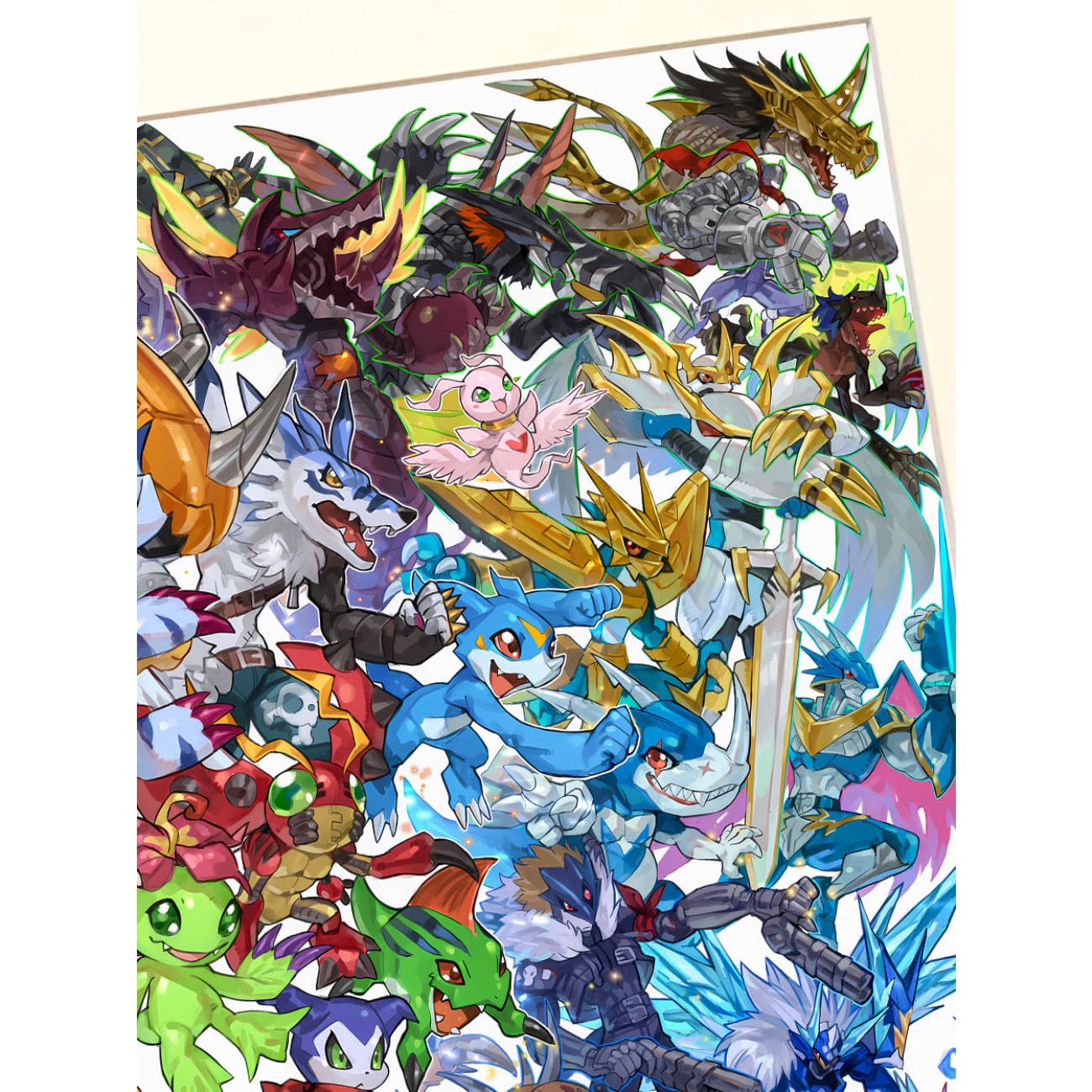 Xing Kong Studio - Collection of Digimon Poster Frame