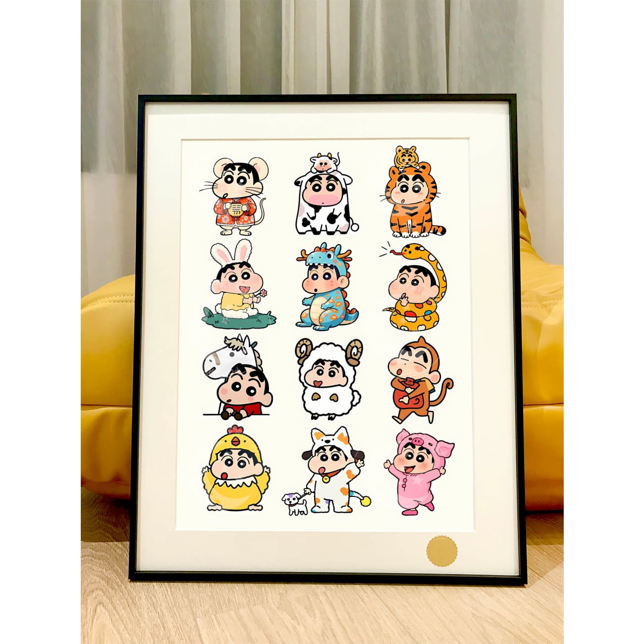 Xing Kong Studio - Crayon Shin Chan Chinese Zodiac Ver. Poster Frame