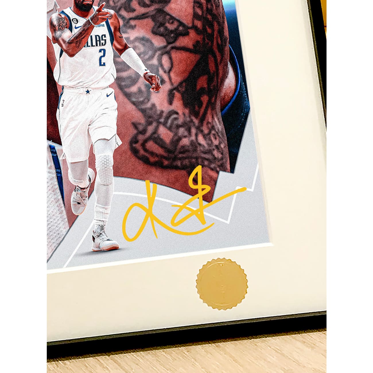 Xing Kong Studio - Dallas Mavericks Kyrie Irving Poster Frame