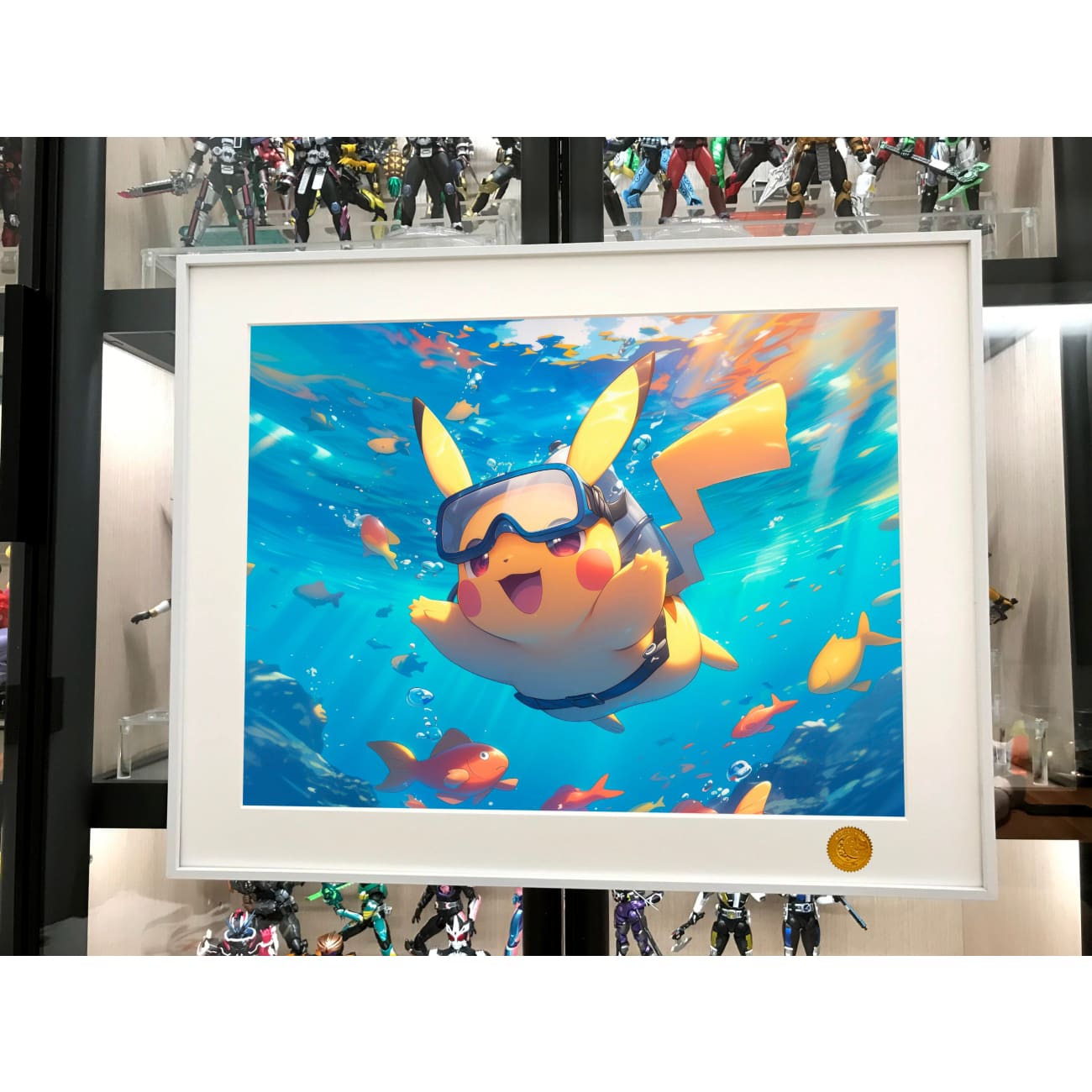 Xing Kong Studio - Diving Pikachu Poster Frame