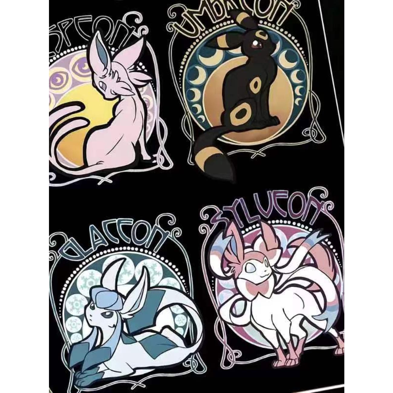 Xing Kong Studio - Eeveelution Poster Frame