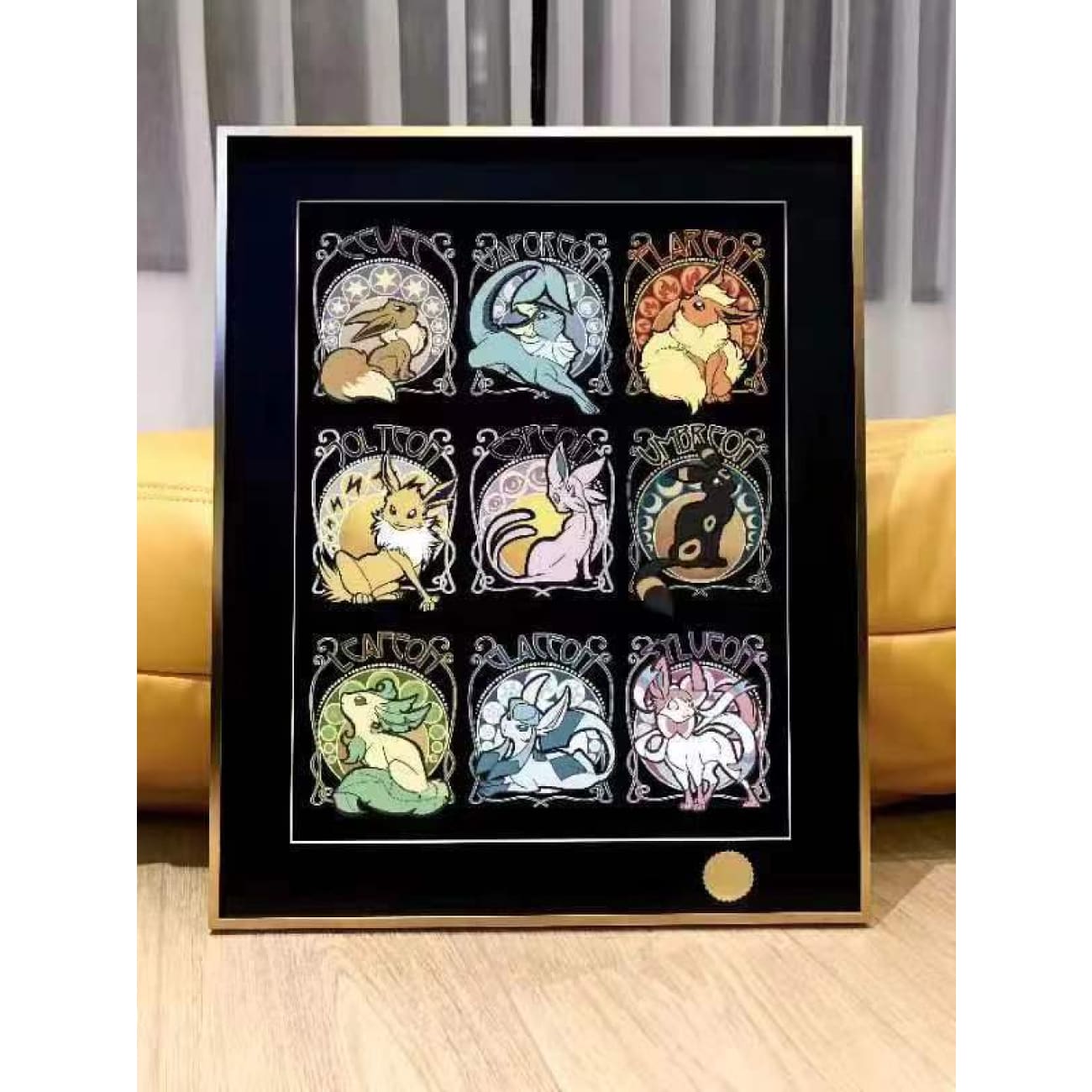 Xing Kong Studio - Eeveelution Poster Frame
