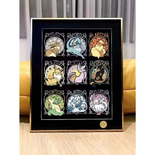 Xing Kong Studio - Eeveelution Poster Frame