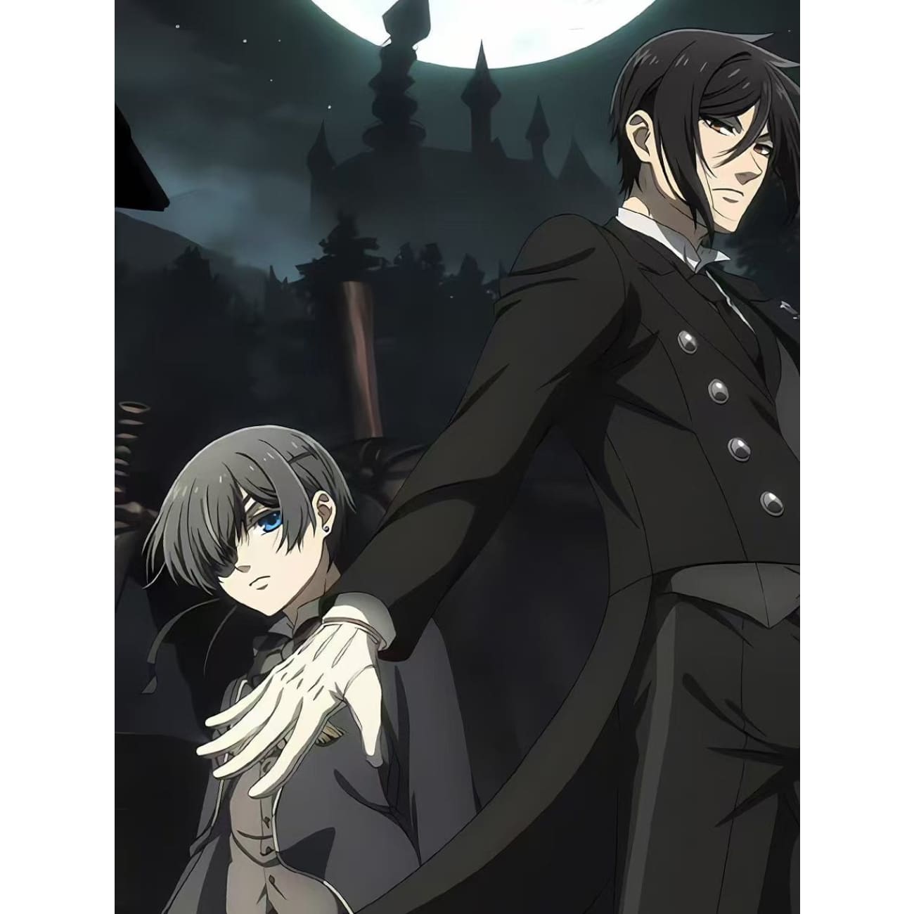 Xing Kong Studio - Emerald Witch Arc Sebastian Michaelis & Ciel Phantomhive Poster Frame