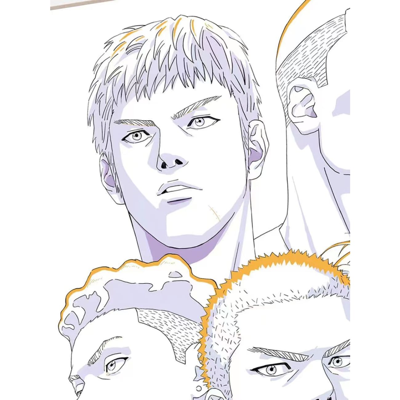 Xing Kong Studio - Five Tigers of Shohoku Poster Frame