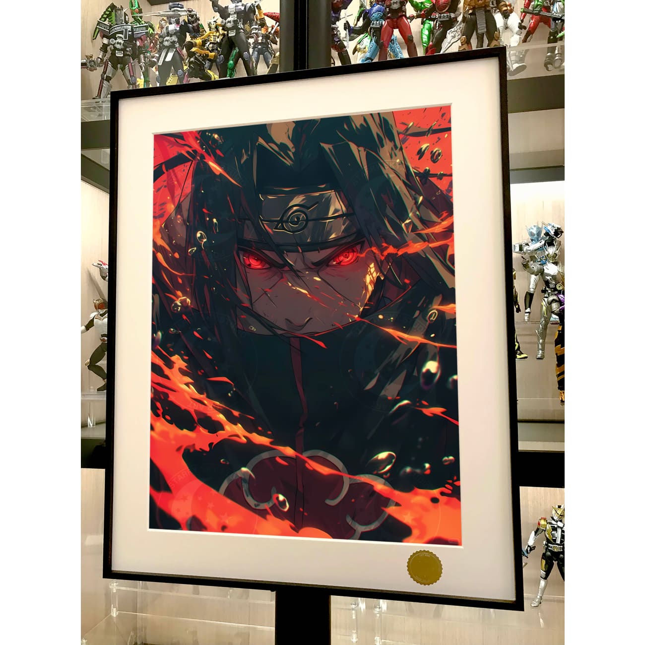 Xing Kong Studio - Flame Itachi Uchiha Poster Frame