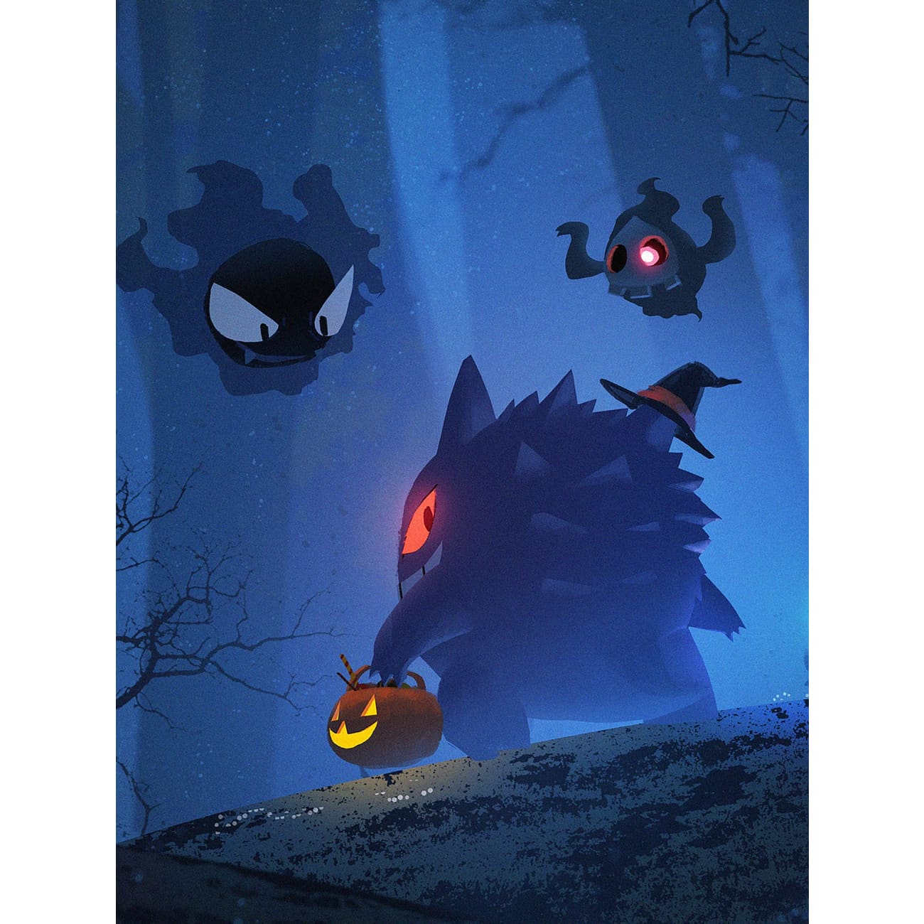 Xing Kong Studio - Gengar Forest Poster Frame