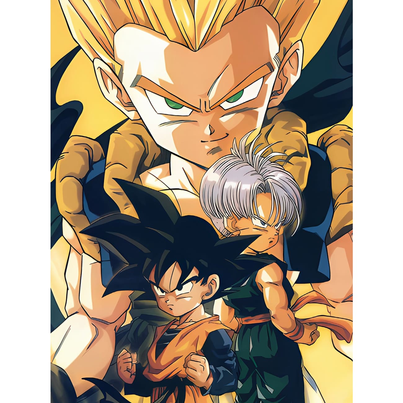 Xing Kong Studio - Gotenks, Trunks & Son Goten Poster Frame