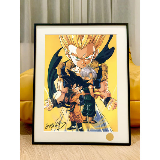 Xing Kong Studio - Gotenks, Trunks & Son Goten Poster Frame