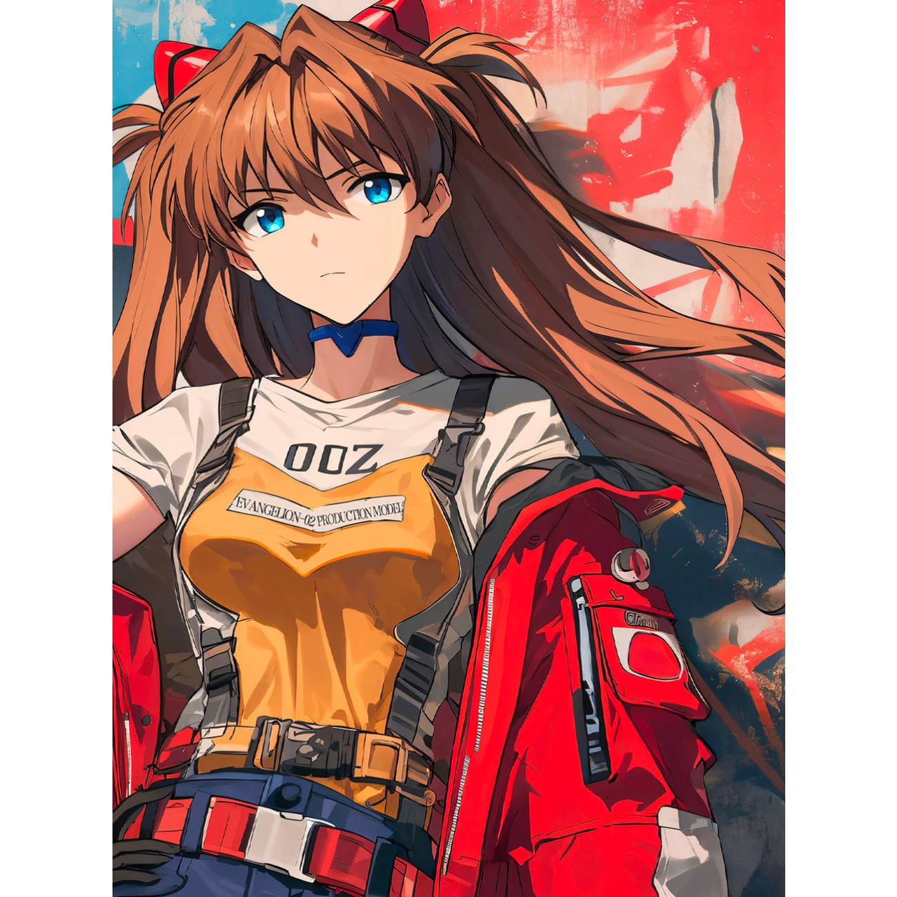 Xing Kong Studio - Graffiti Asuka Langley Soryu Poster