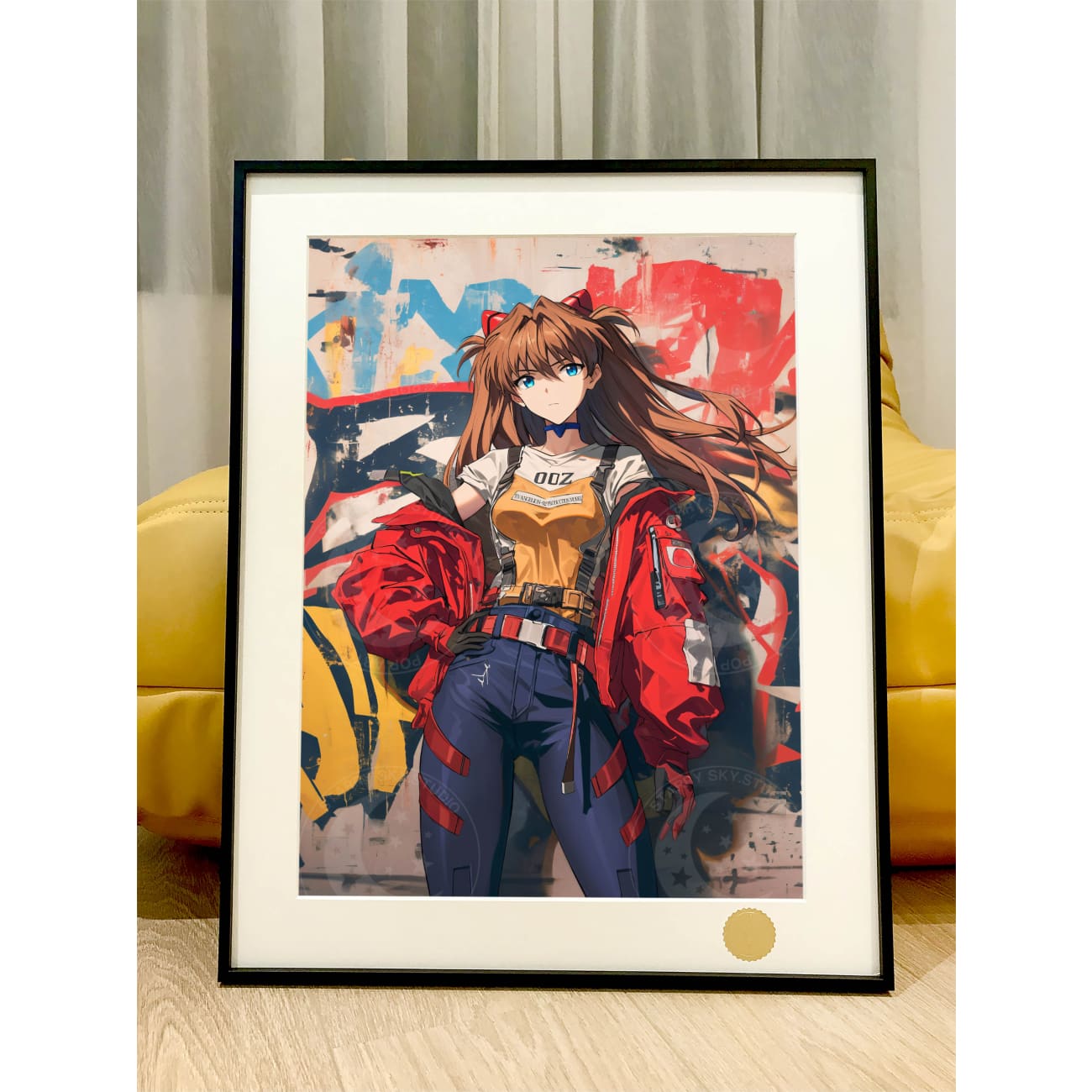 Xing Kong Studio - Graffiti Asuka Langley Soryu Poster