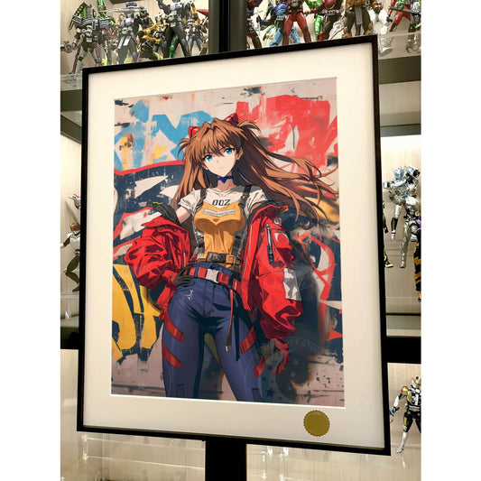 Xing Kong Studio - Graffiti Asuka Langley Soryu Poster Frame