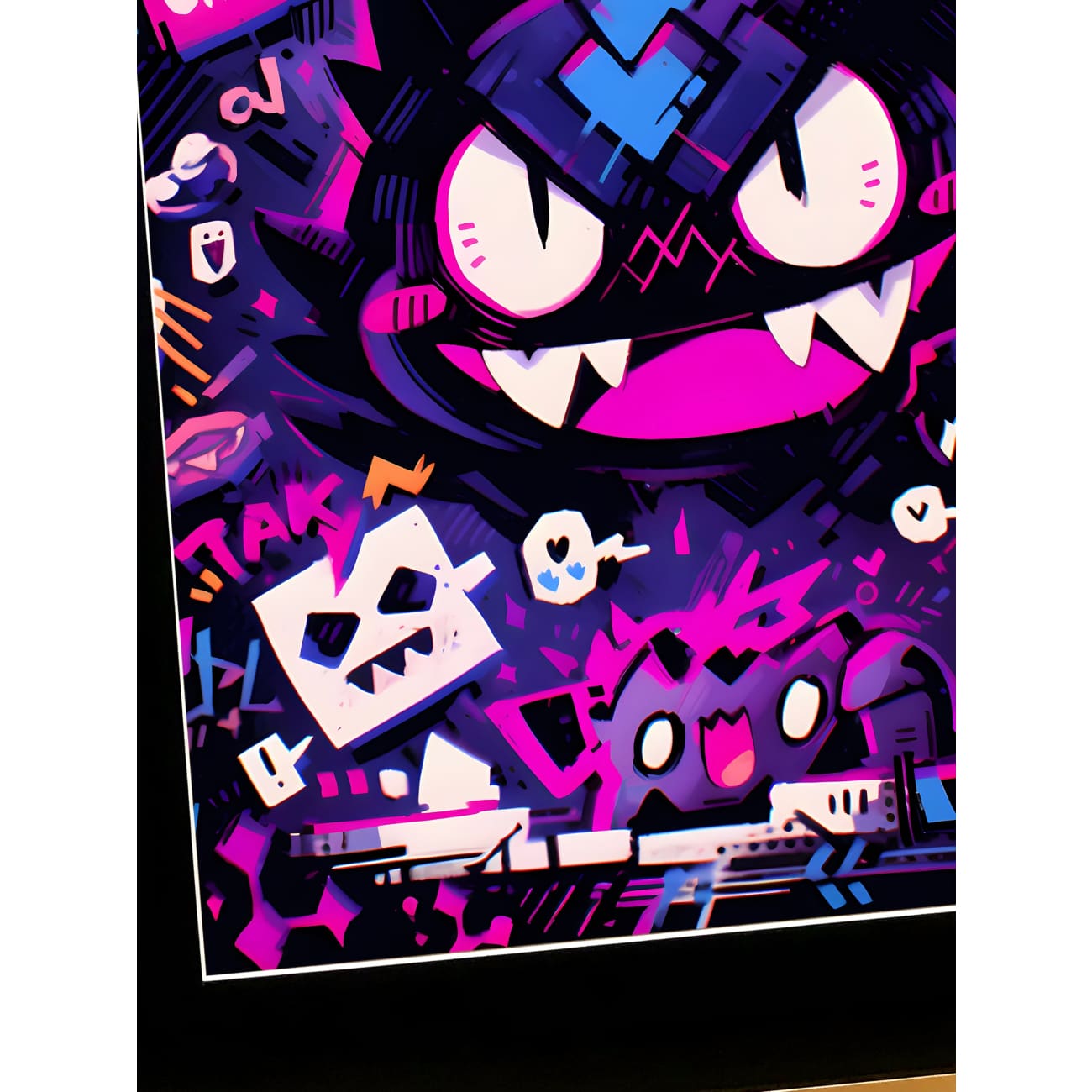 Xing Kong Studio - Graffiti Gengar Poster Frame