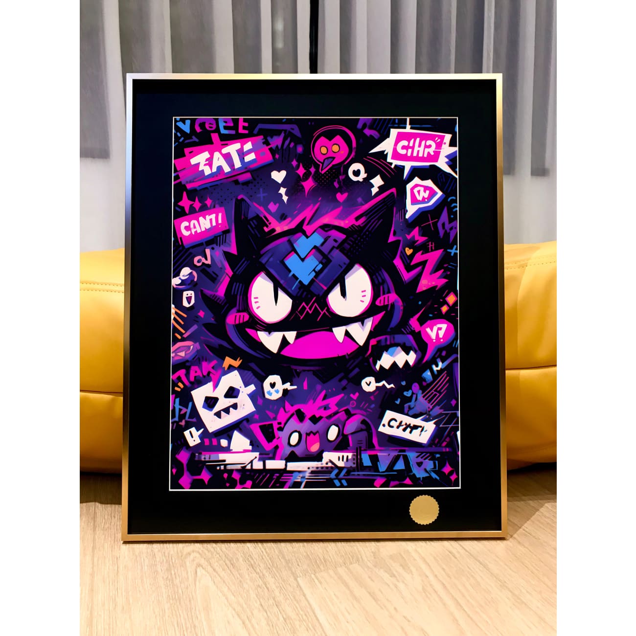 Xing Kong Studio - Graffiti Gengar Poster Frame