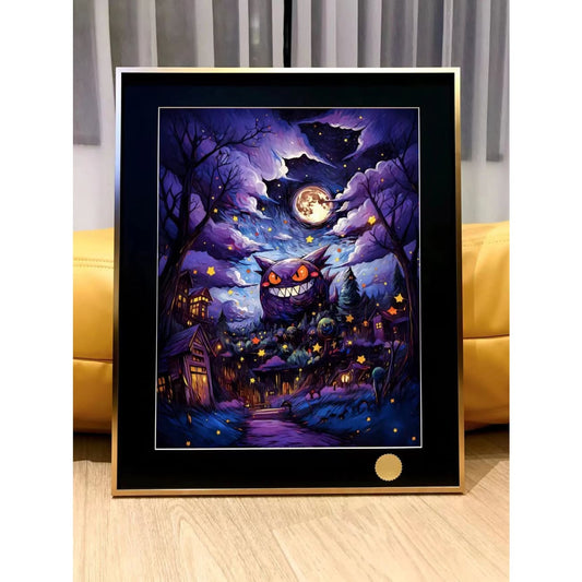 Xing Kong Studio - Halloween Festival Gengar Poster Frame