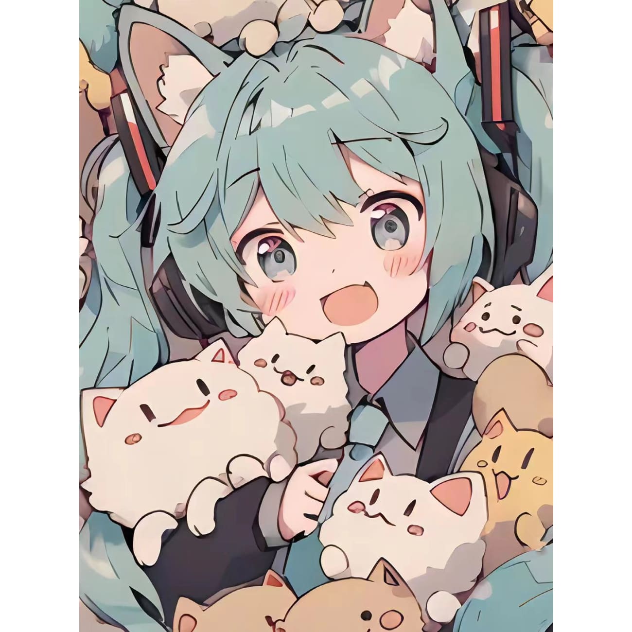 Xing Kong Studio - Hatsune Miku Cat Ear Poster Frame