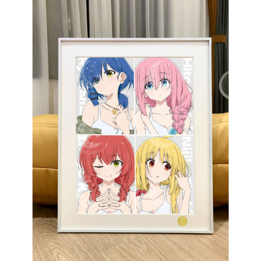 Xing Kong Studio - Hitori Gotoh & Ryo Yamada & Ikuyo Kita & Nijika Ijichi Poster Frame