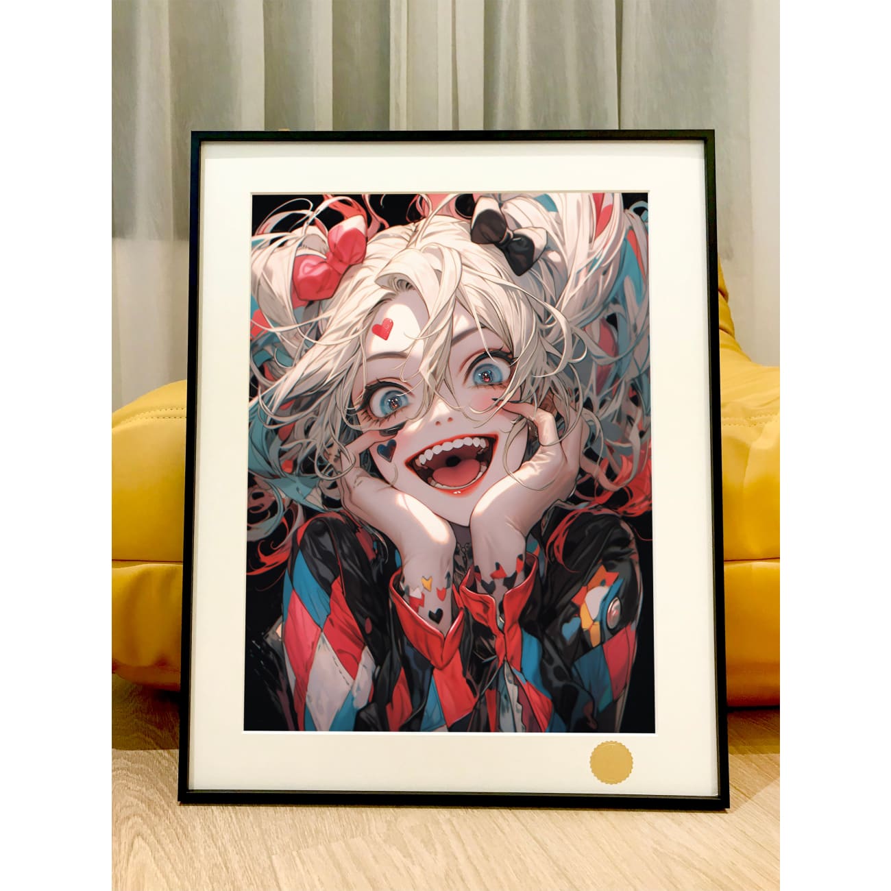 Xing Kong Studio - Joker Harley Quinn Poster Frame