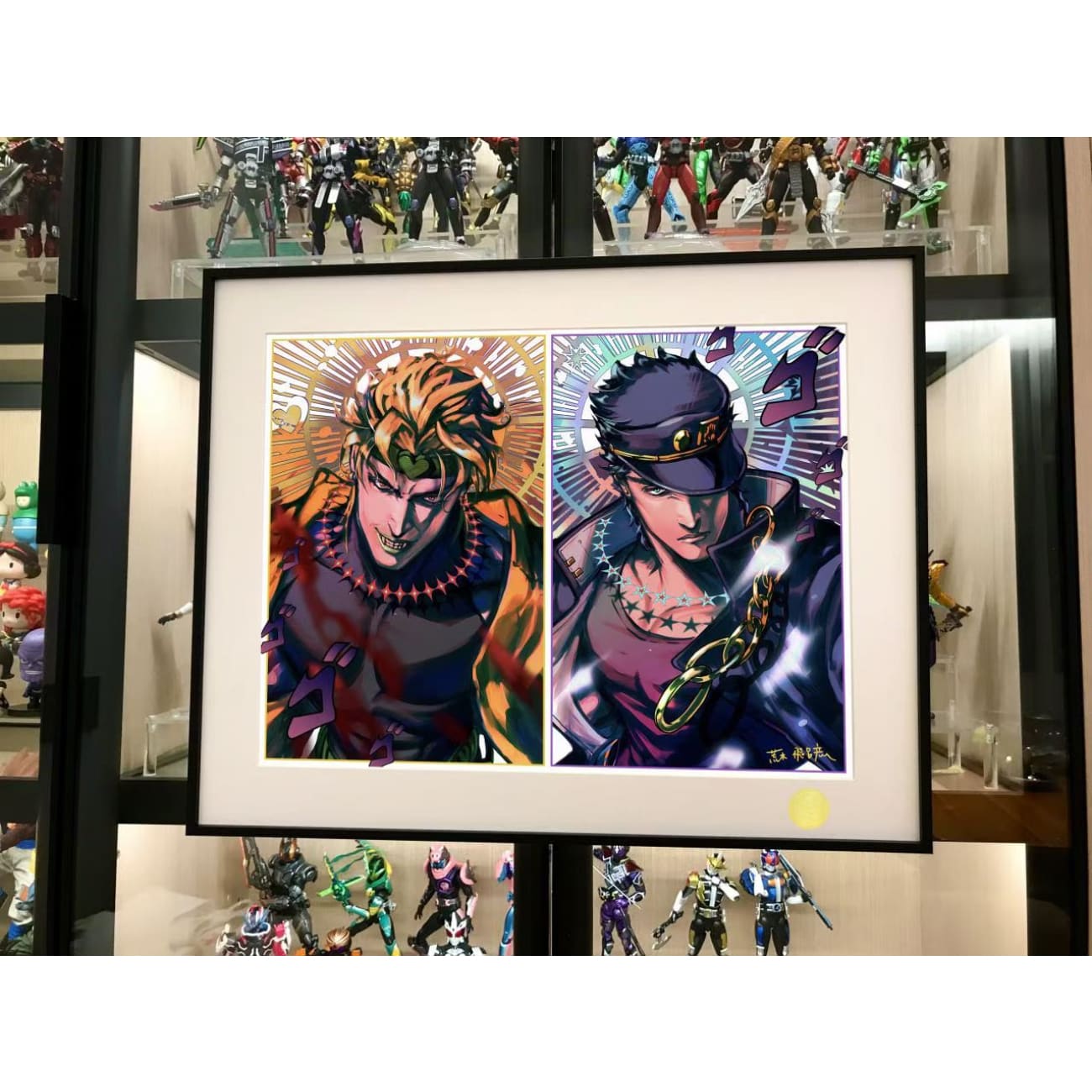 Xing Kong Studio - Jotaro Kujo VS Dio Brando Poster Frame
