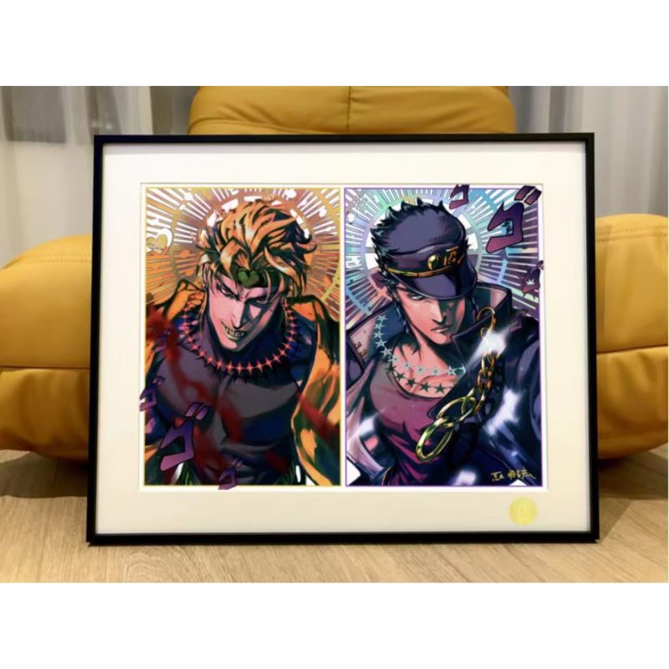Xing Kong Studio - Jotaro Kujo VS Dio Brando Poster Frame