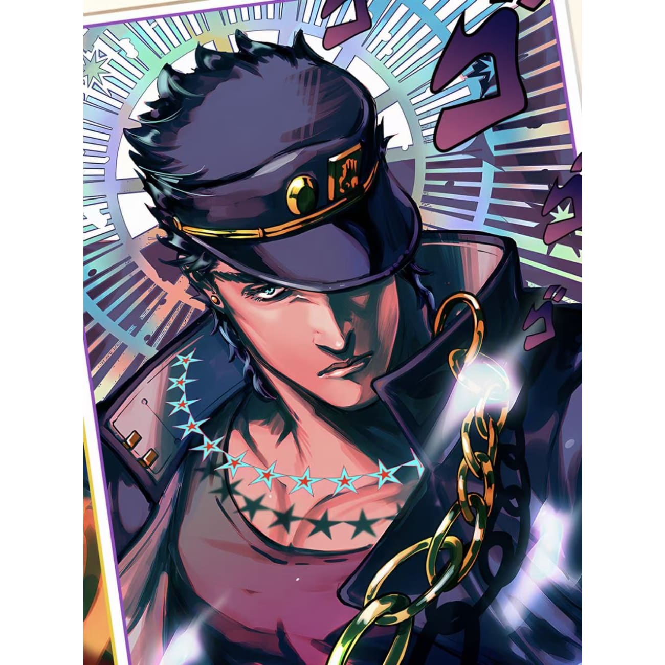 Xing Kong Studio - Jotaro Kujo VS Dio Brando Poster Frame