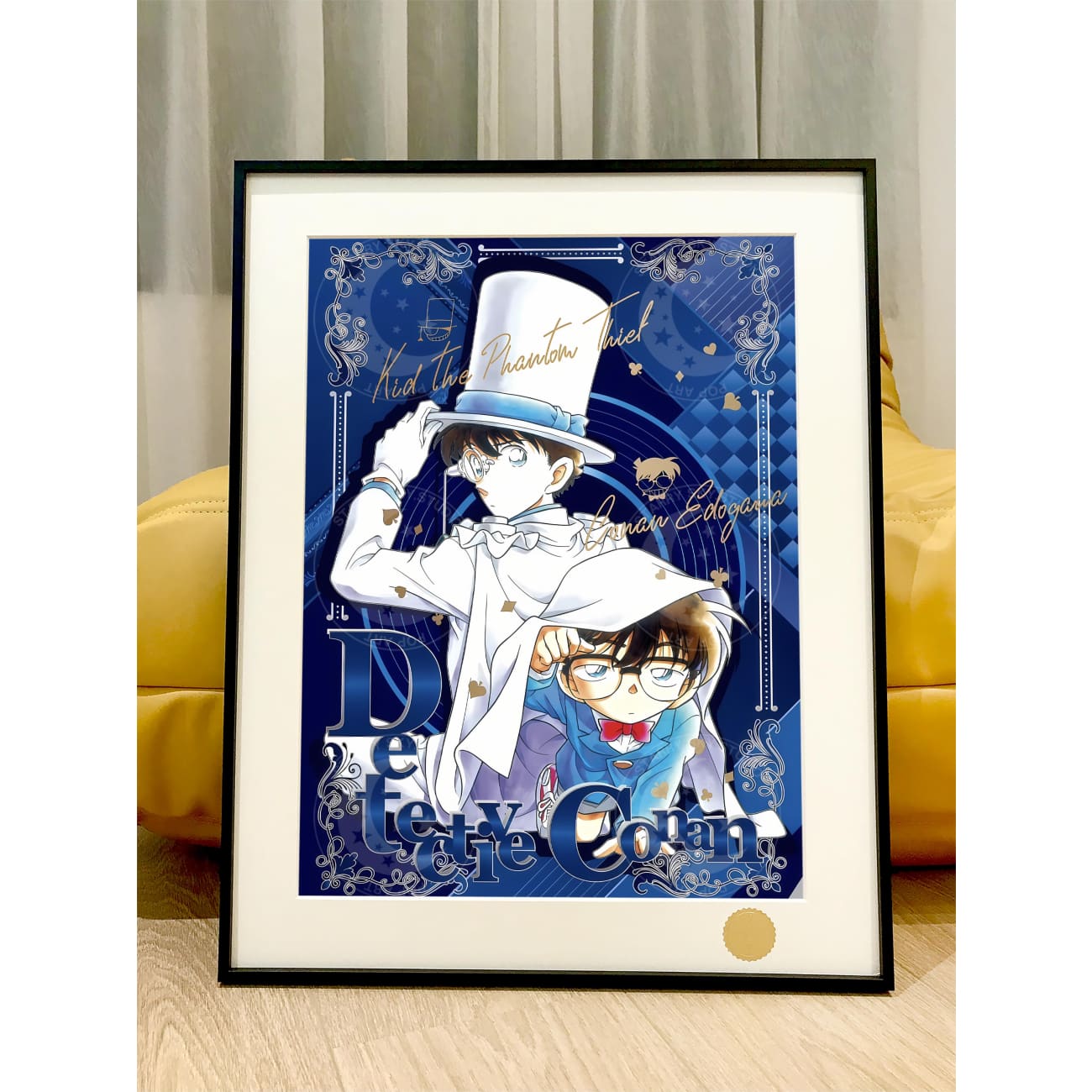 Xing Kong Studio - Kaitou Kid & Conan Edogawa Poster Frame