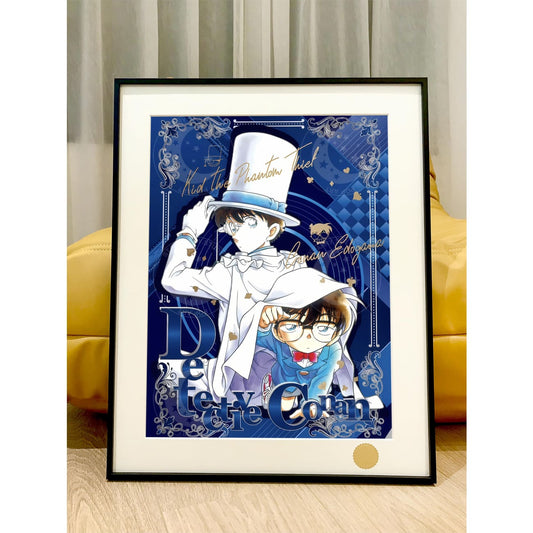 Xing Kong Studio - Kaitou Kid & Conan Edogawa Poster Frame