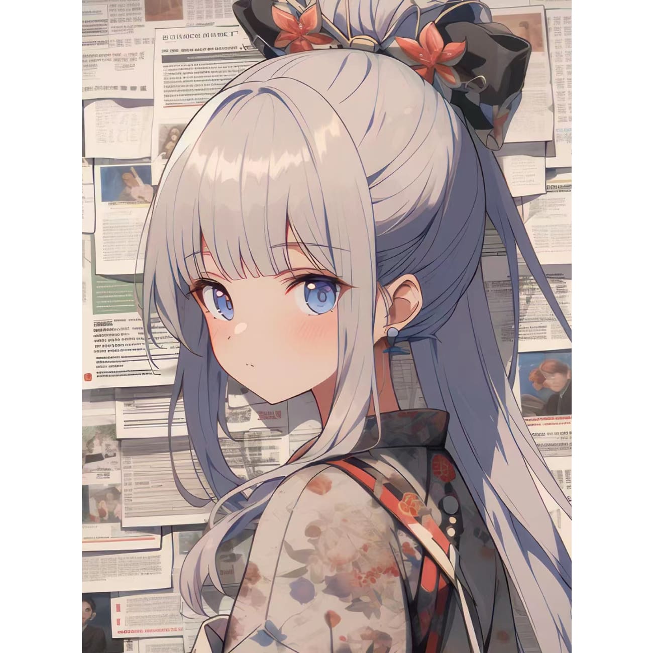 Xing Kong Studio - Kamisato Ayaka Poster Frame