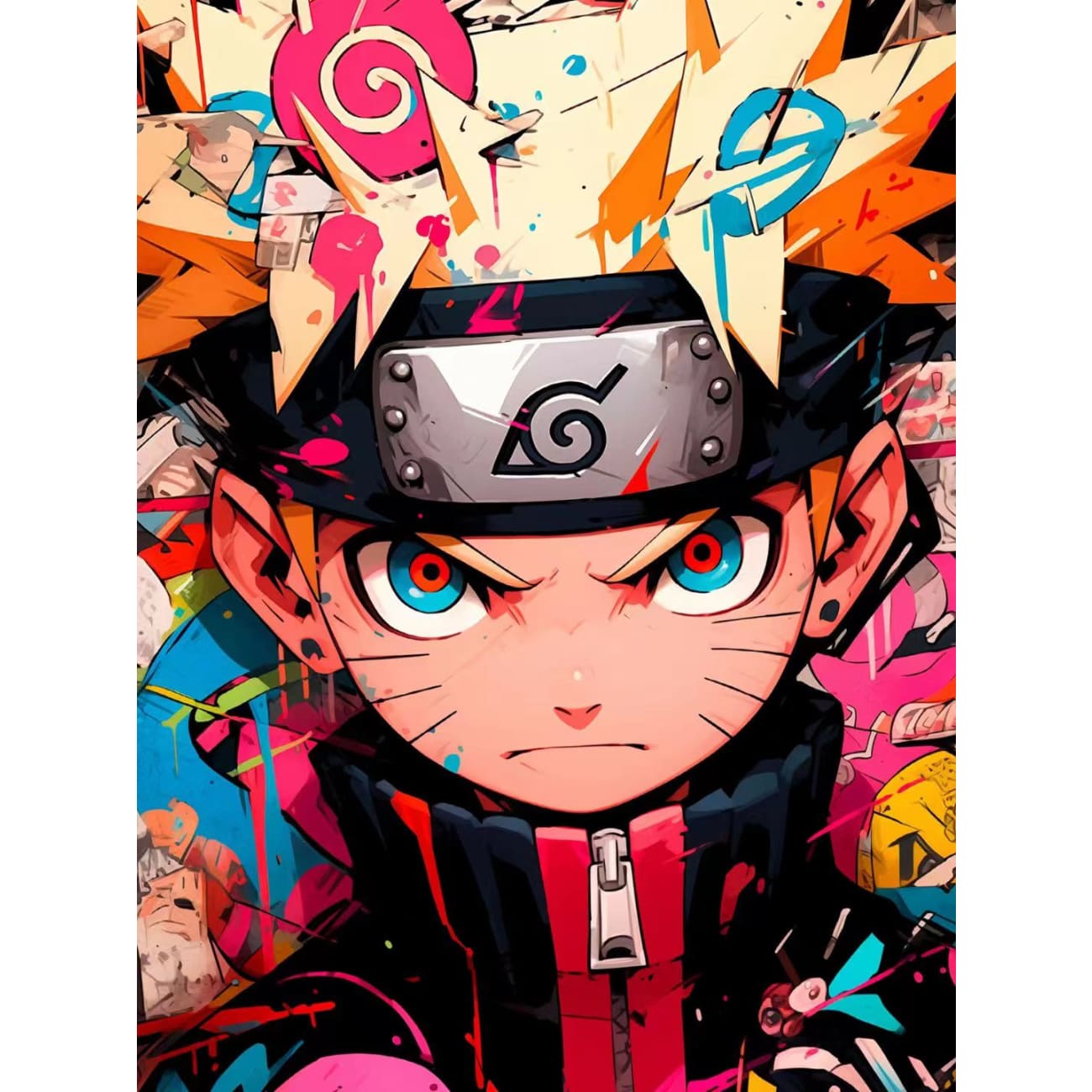 Xing Kong Studio - Kid Naruto Uzumaki Poster Frame