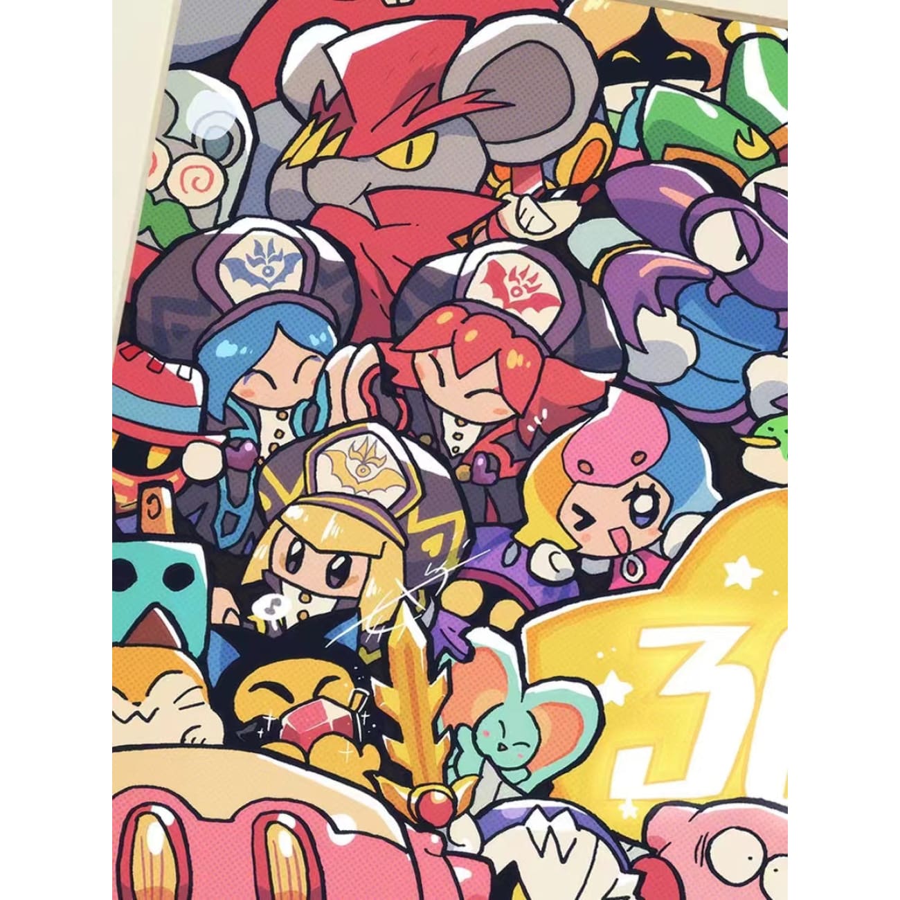 Xing Kong Studio - Kirby's 30th Anniversary Poster Frame