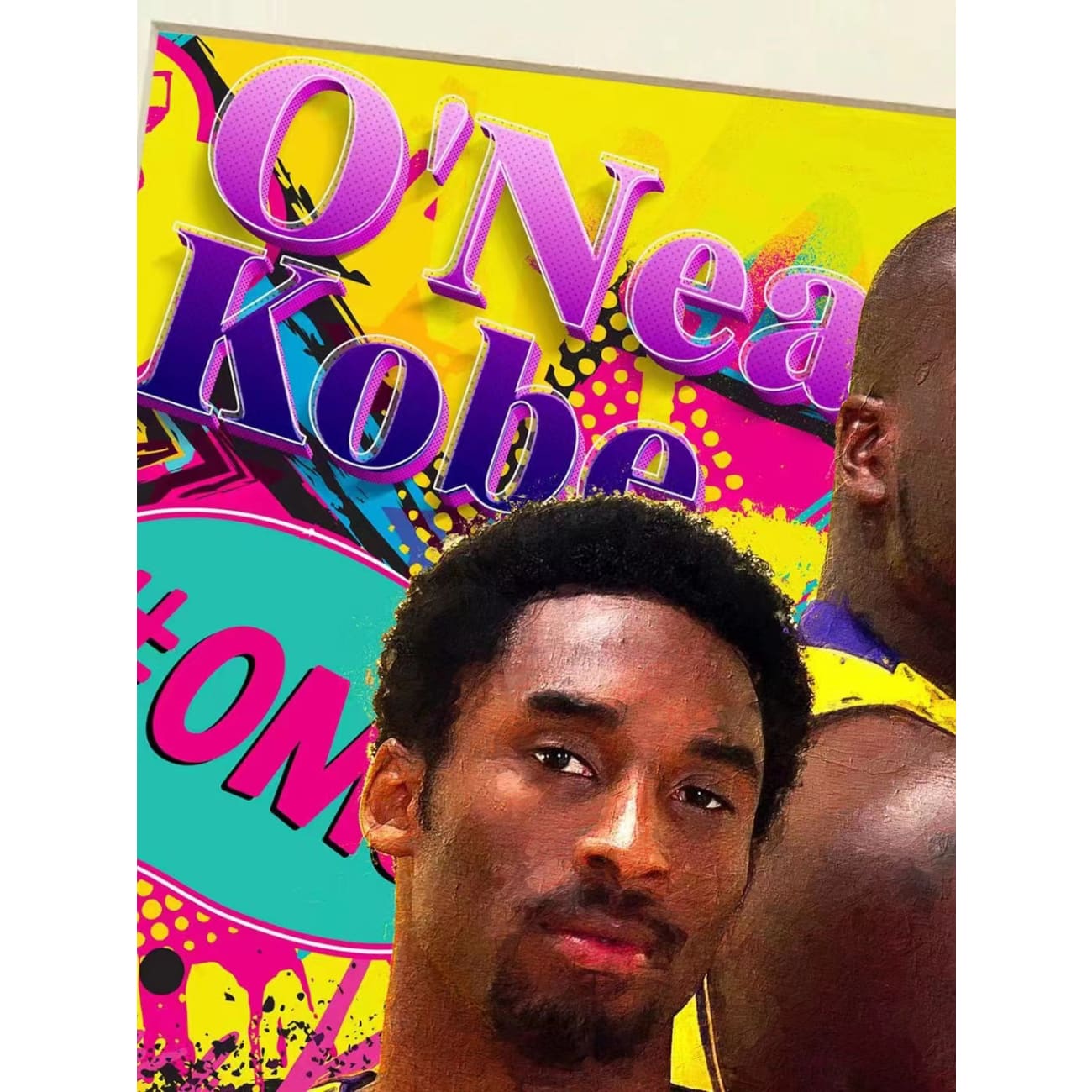 Xing Kong Studio - Kobe Bryant and Shaquille O'Neal Poster Frame 