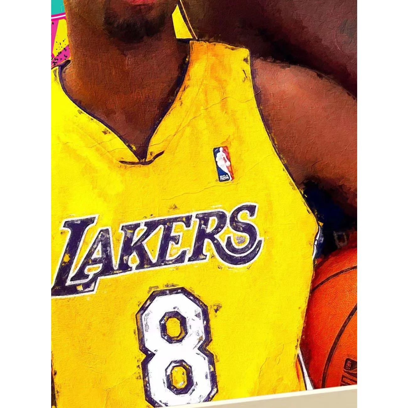 Xing Kong Studio - Kobe Bryant and Shaquille O'Neal Poster Frame 