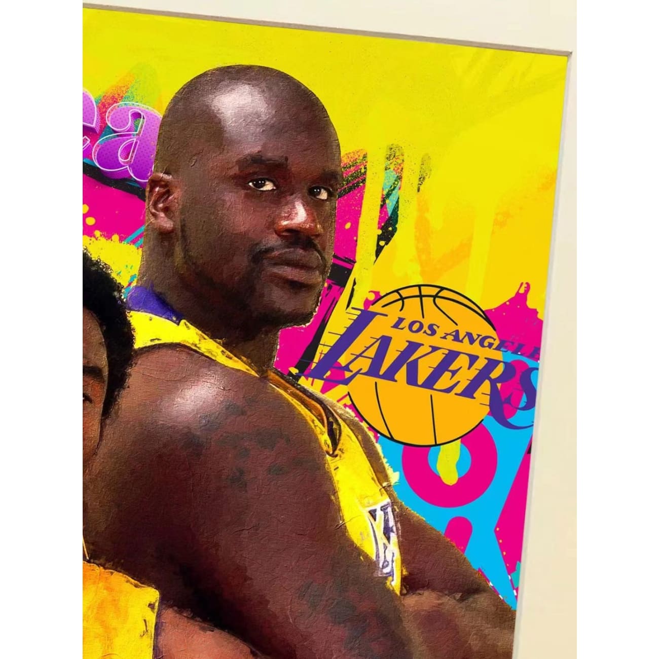 Xing Kong Studio - Kobe Bryant and Shaquille O'Neal Poster Frame 