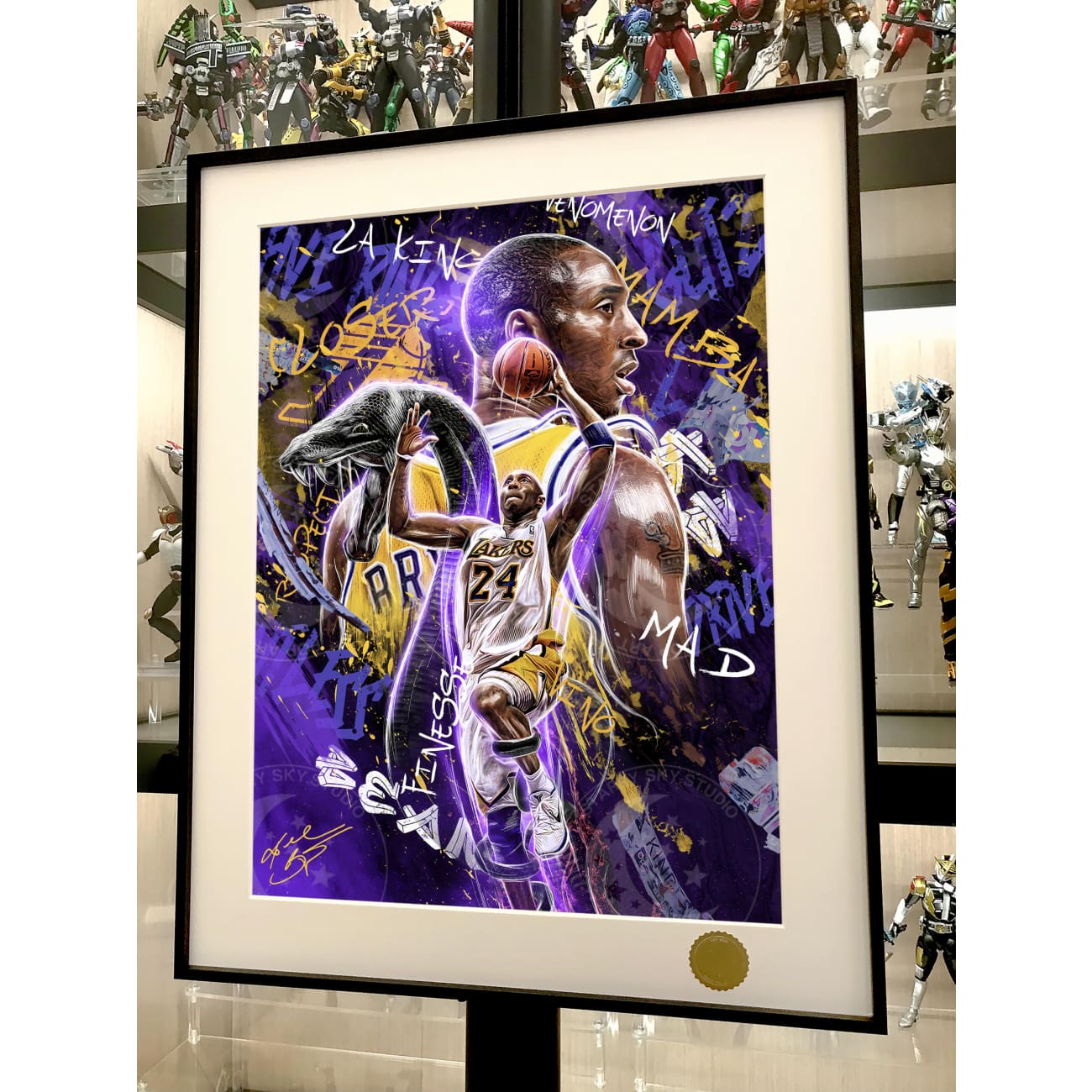 Xing Kong Studio - Kobe Bryant Purple Mamba Ver. Poster Frame