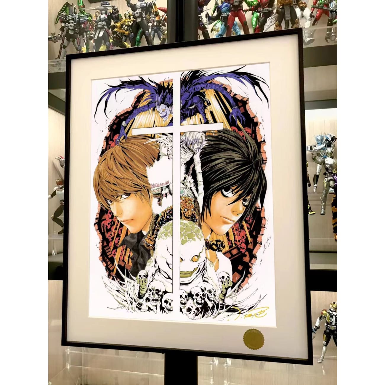 Xing Kong Studio - L, Light Yagami & Ryuk Poster Frame