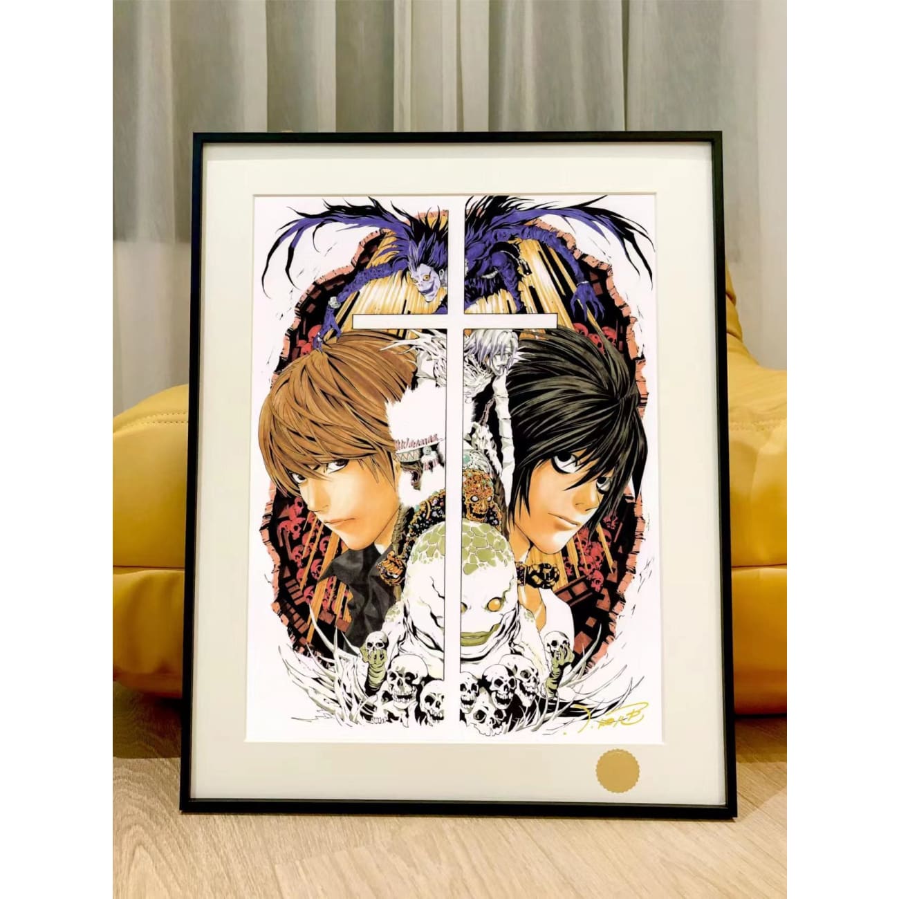 Xing Kong Studio - L, Light Yagami & Ryuk Poster Frame