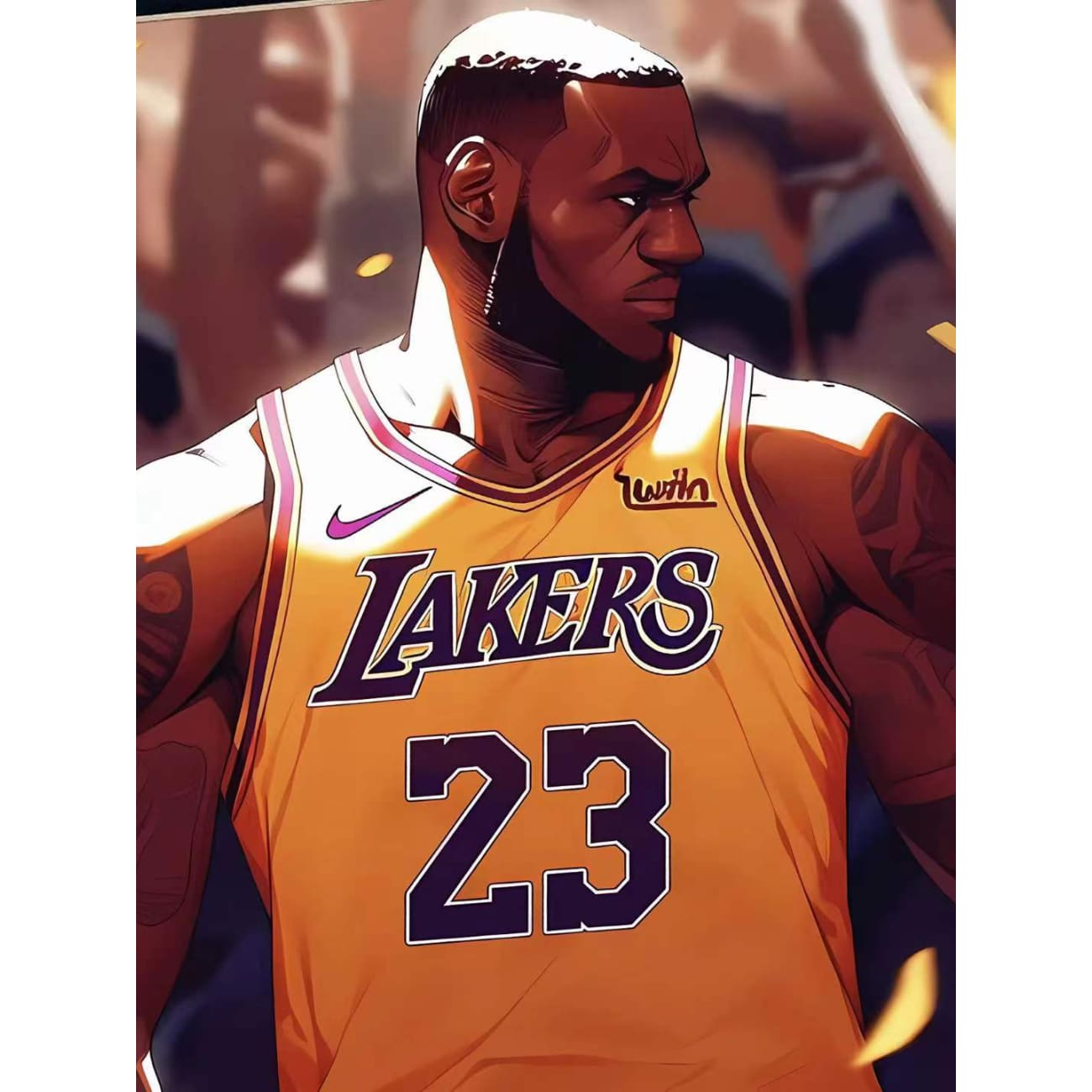 Xing Kong Studio - LeBron James Poster Frame