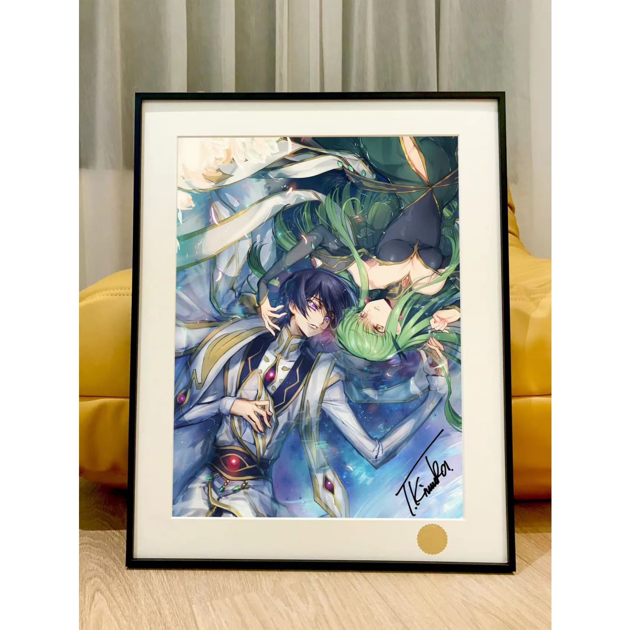 Xing Kong Studio - Lelouch Lamperouge & C.C. Poster Frame