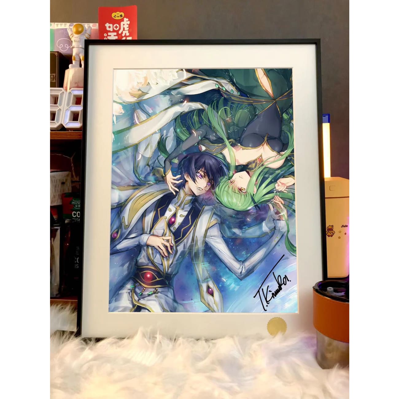 Xing Kong Studio - Lelouch Lamperouge & C.C. Poster Frame