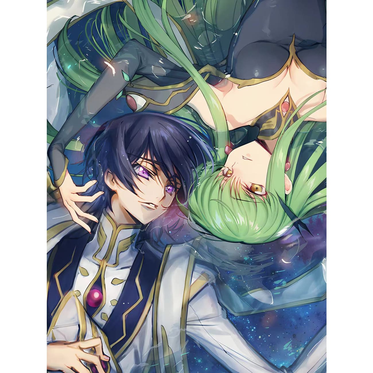Xing Kong Studio - Lelouch Lamperouge & C.C. Poster Frame