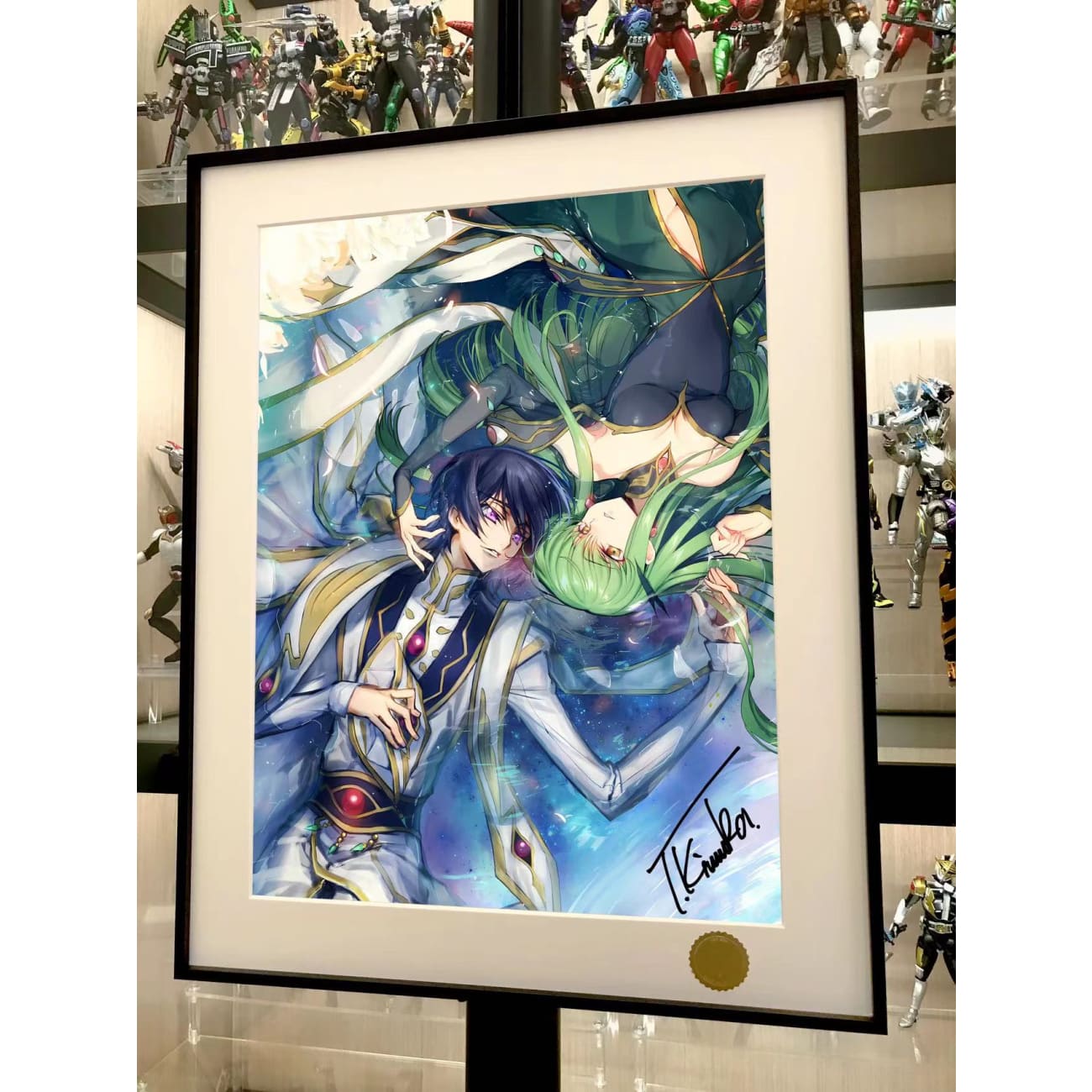 Xing Kong Studio - Lelouch Lamperouge & C.C. Poster Frame