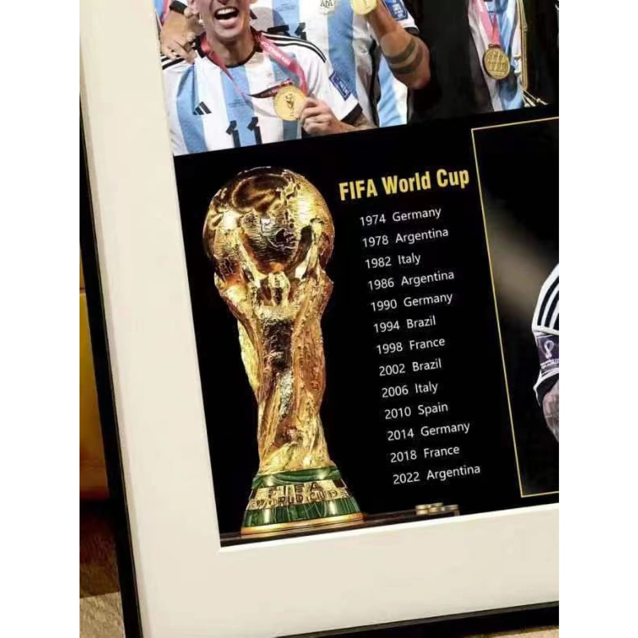 Xing Kong Studio - Lionel Messi Argentina FIFA World Cup Qatar 2022 Champion Poster Frame