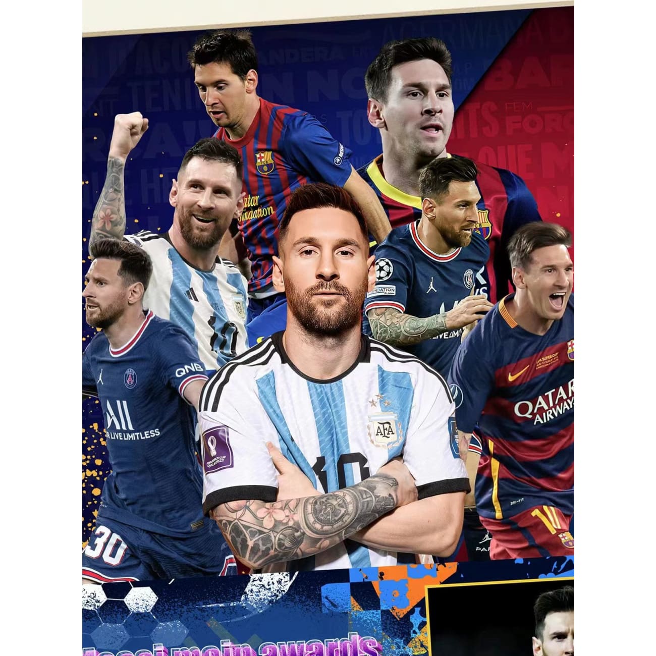 Xing Kong Studio - Lionel Messi Poster Frame 