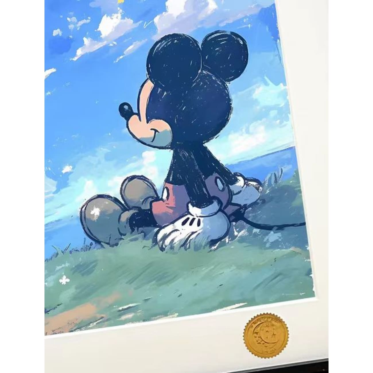 Xing Kong Studio - Looking Up Mickey Mouse Disney Poster Frame