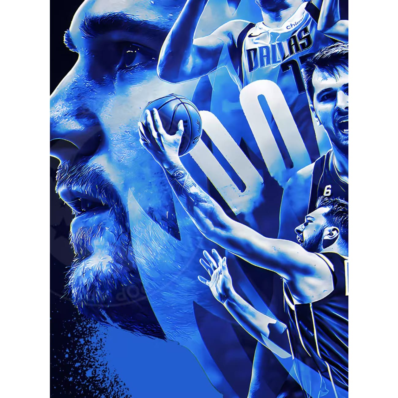 Xing Kong Studio - Luka Doncic Poster Frame