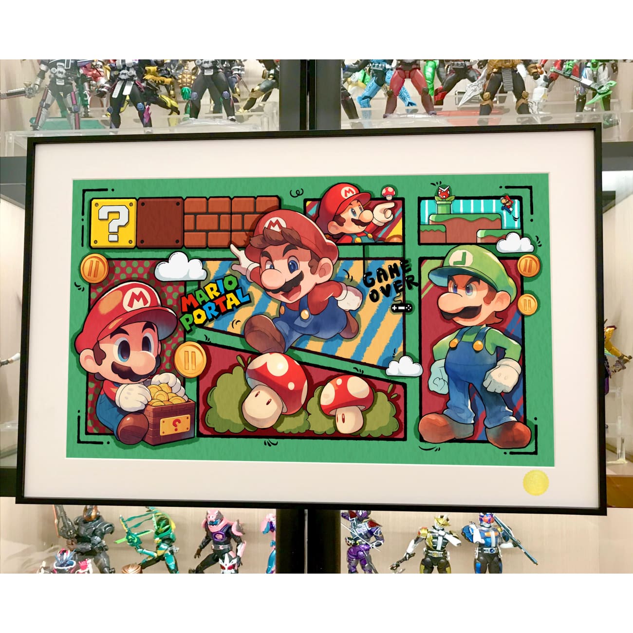 Xing Kong Studio - Manga Mario Poster Frame