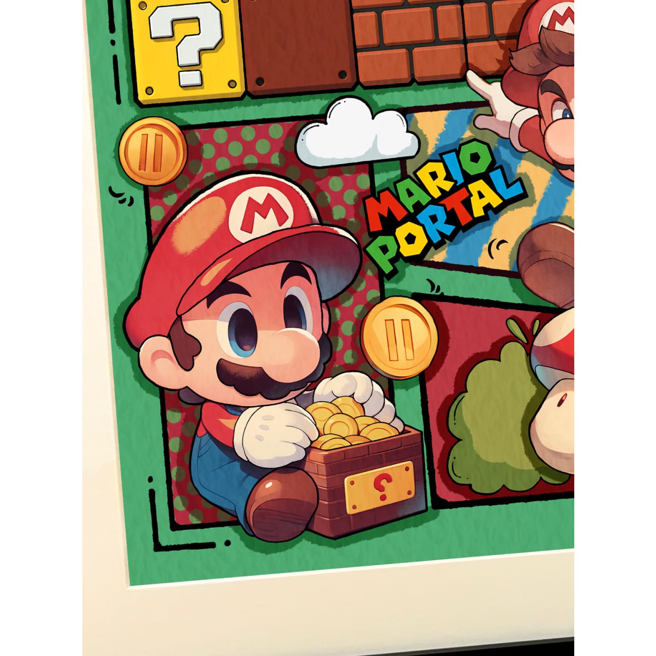 Xing Kong Studio - Manga Mario Poster Frame